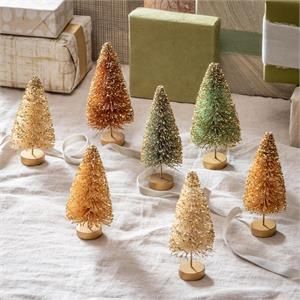 Set of 7  Bottle Brush Trees