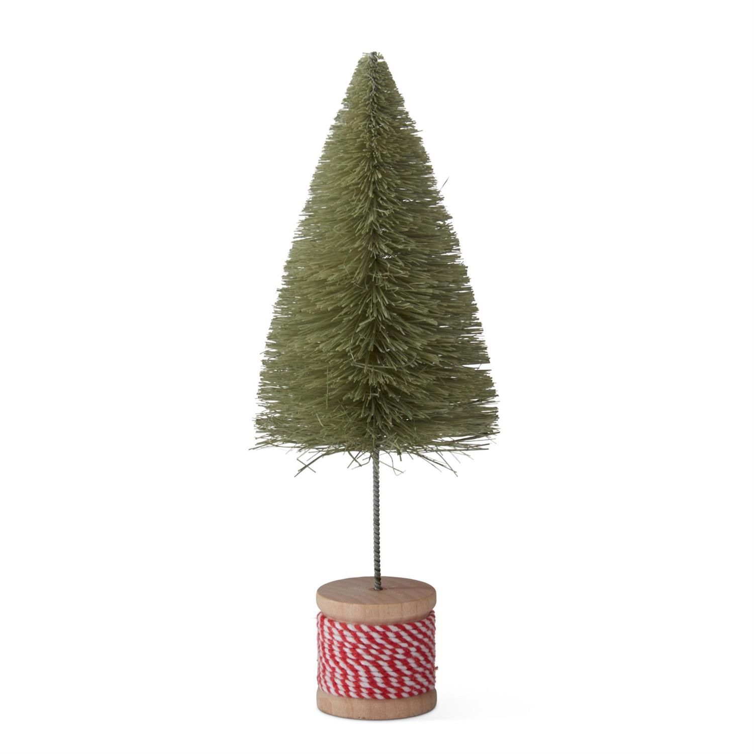 Light Green Bottle Brush Tree on Spool