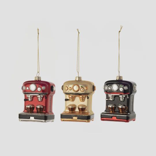 Coffee maker Ornament Glass 3&quot;
