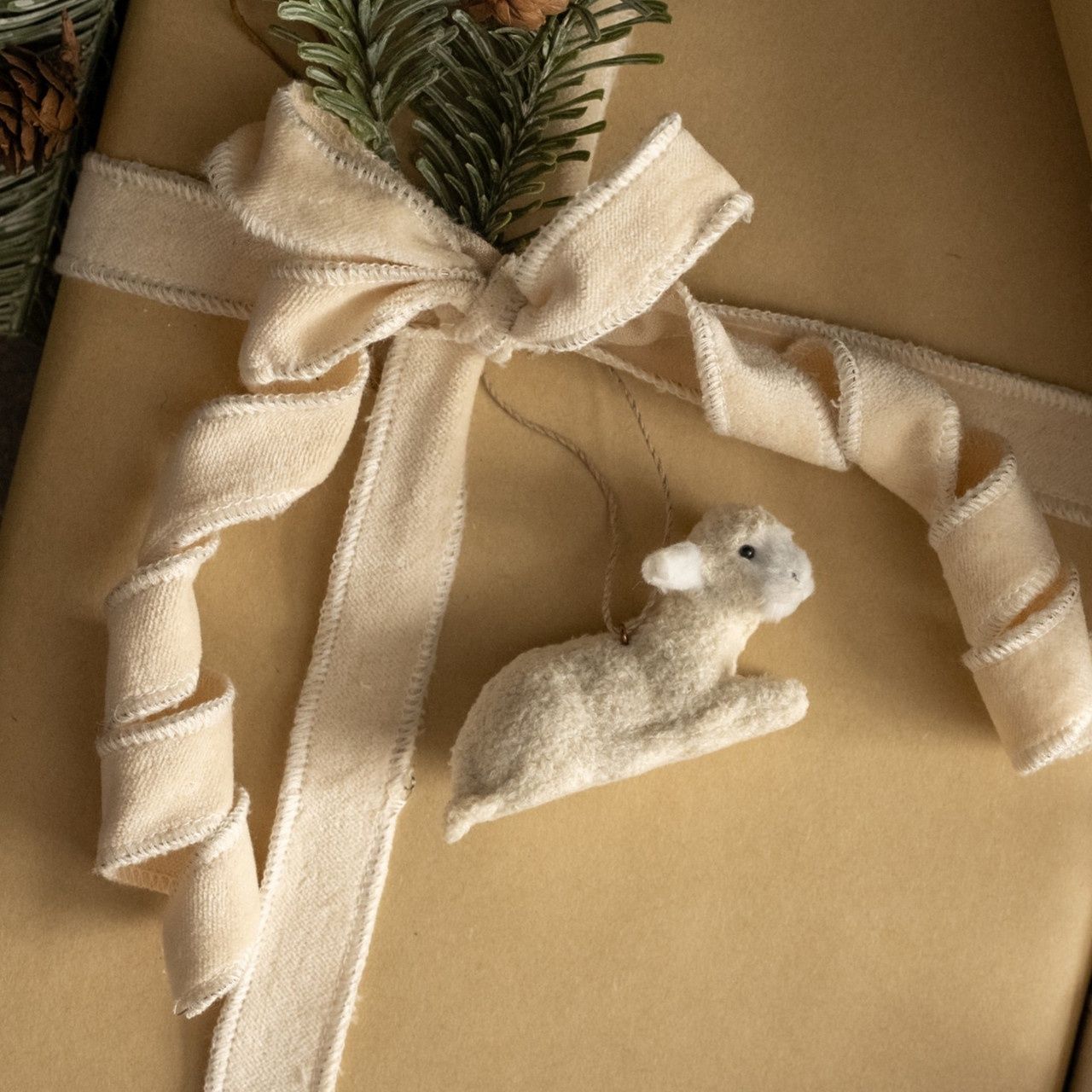 Ornament Resting Lamb Plush