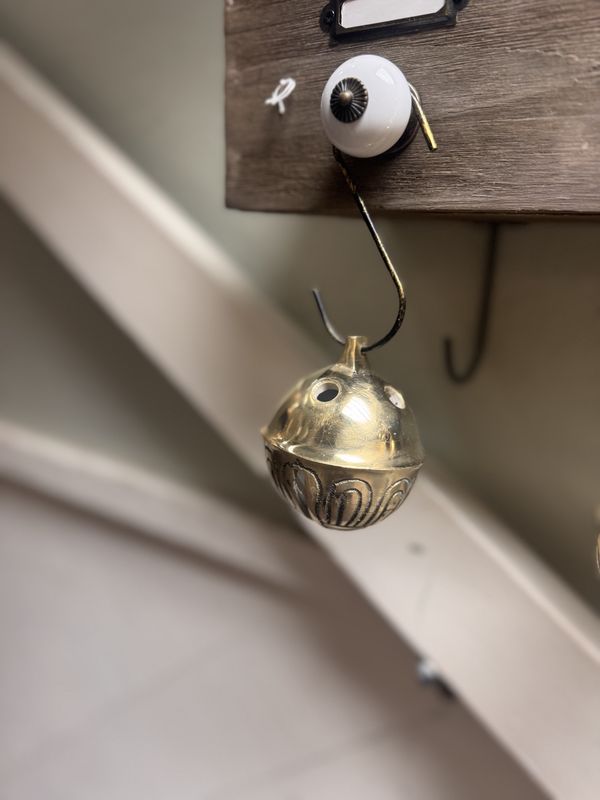 Solid Brass Sleigh Jingle Bell - Heirloom