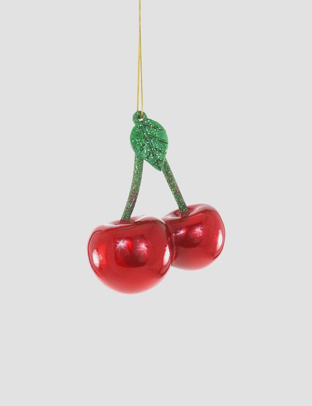Glass Cherry Ornaments