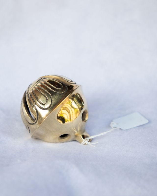 Solid Brass Sleigh Jingle Bell - Heirloom