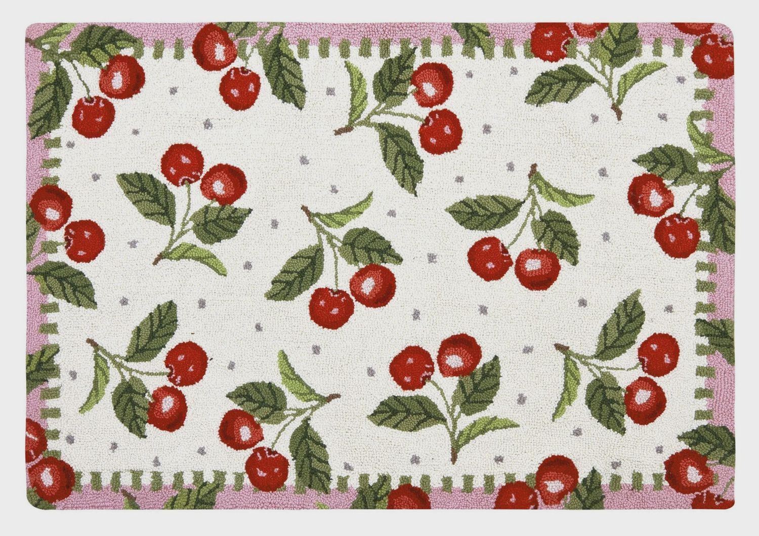 Rug Sweet Cherries Hooked