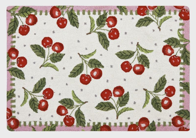 Rug Sweet Cherries Hooked