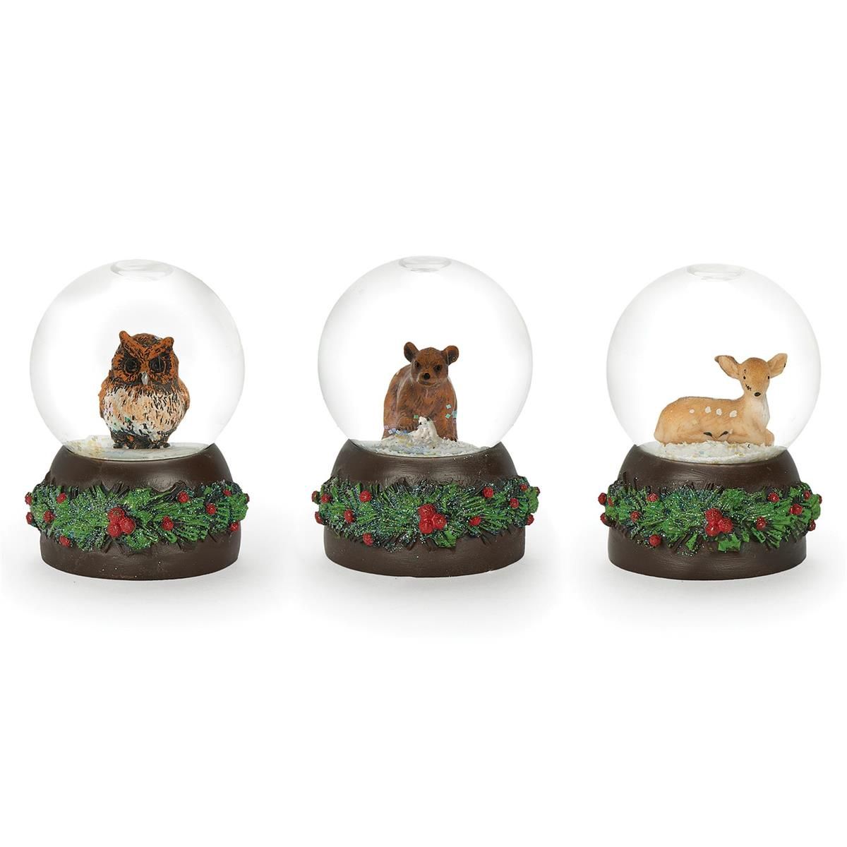 Mini Snow Globe - Northwest Animals