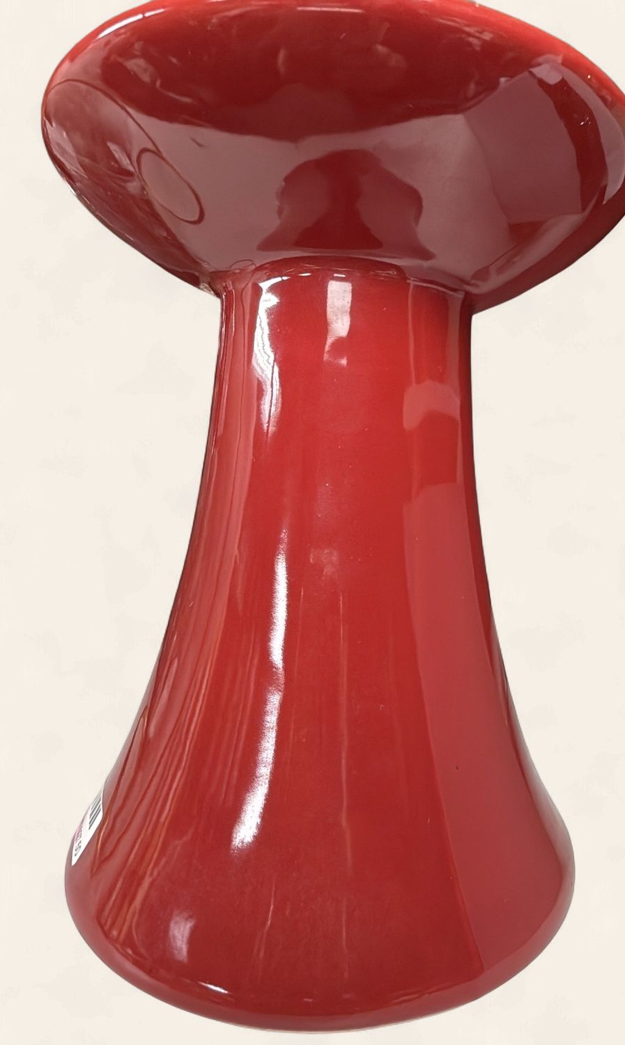 Red Pedestal - Ceramic Candleholder