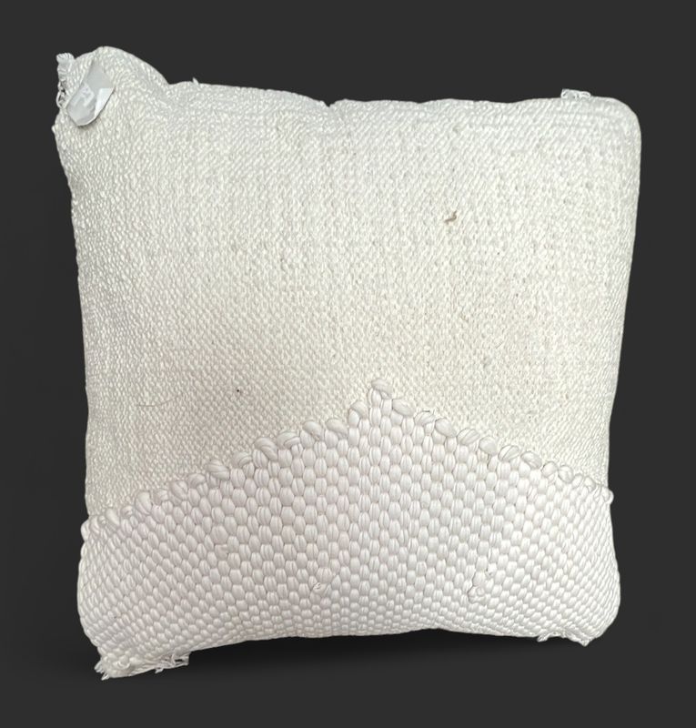 Handwoven Off-White Pillow