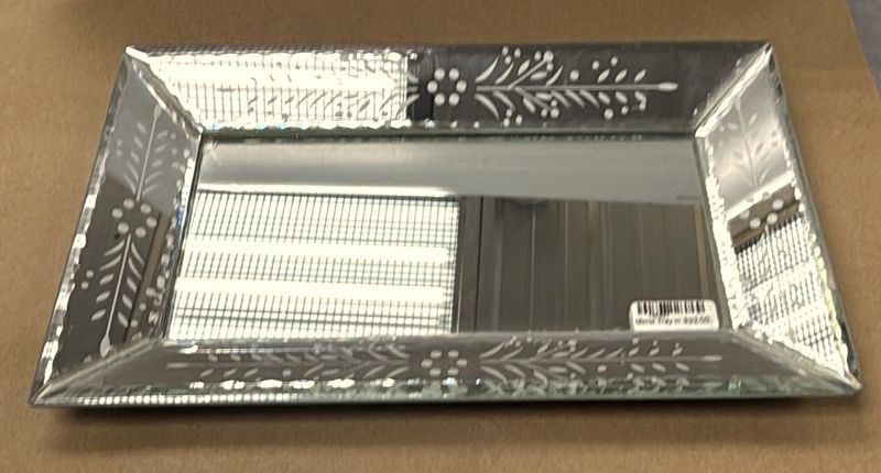 Vintage Dresser Mirror -Tabletop - Etched