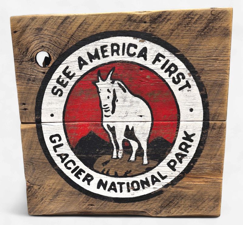 Barnwood Sign - See America First