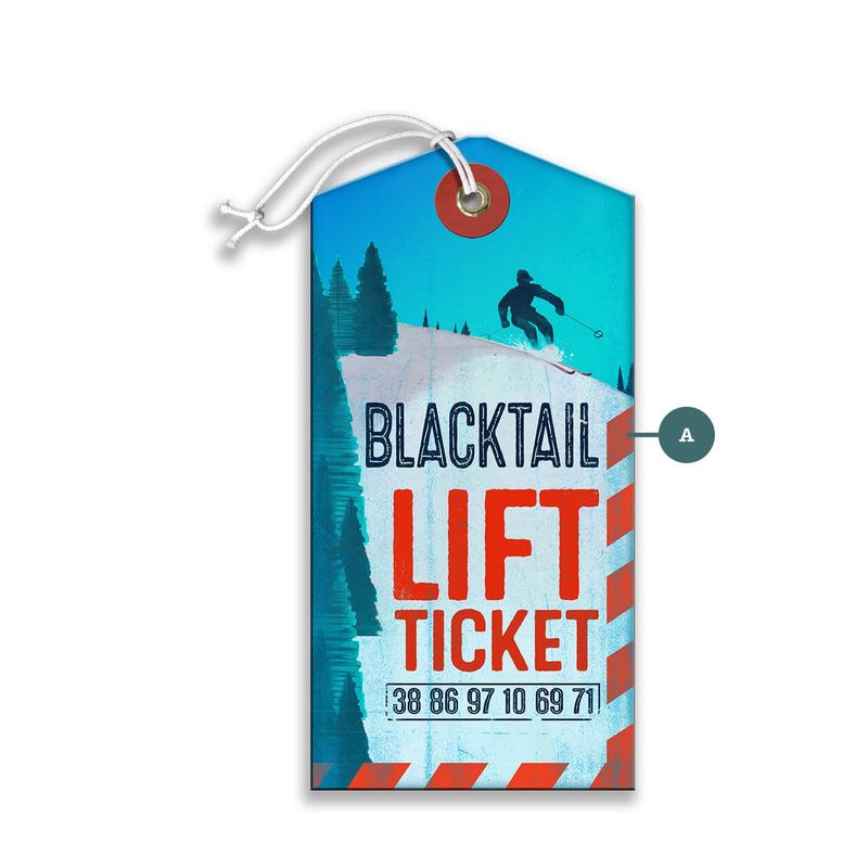 Blacktail Lift Ticket/Vintage Sign
