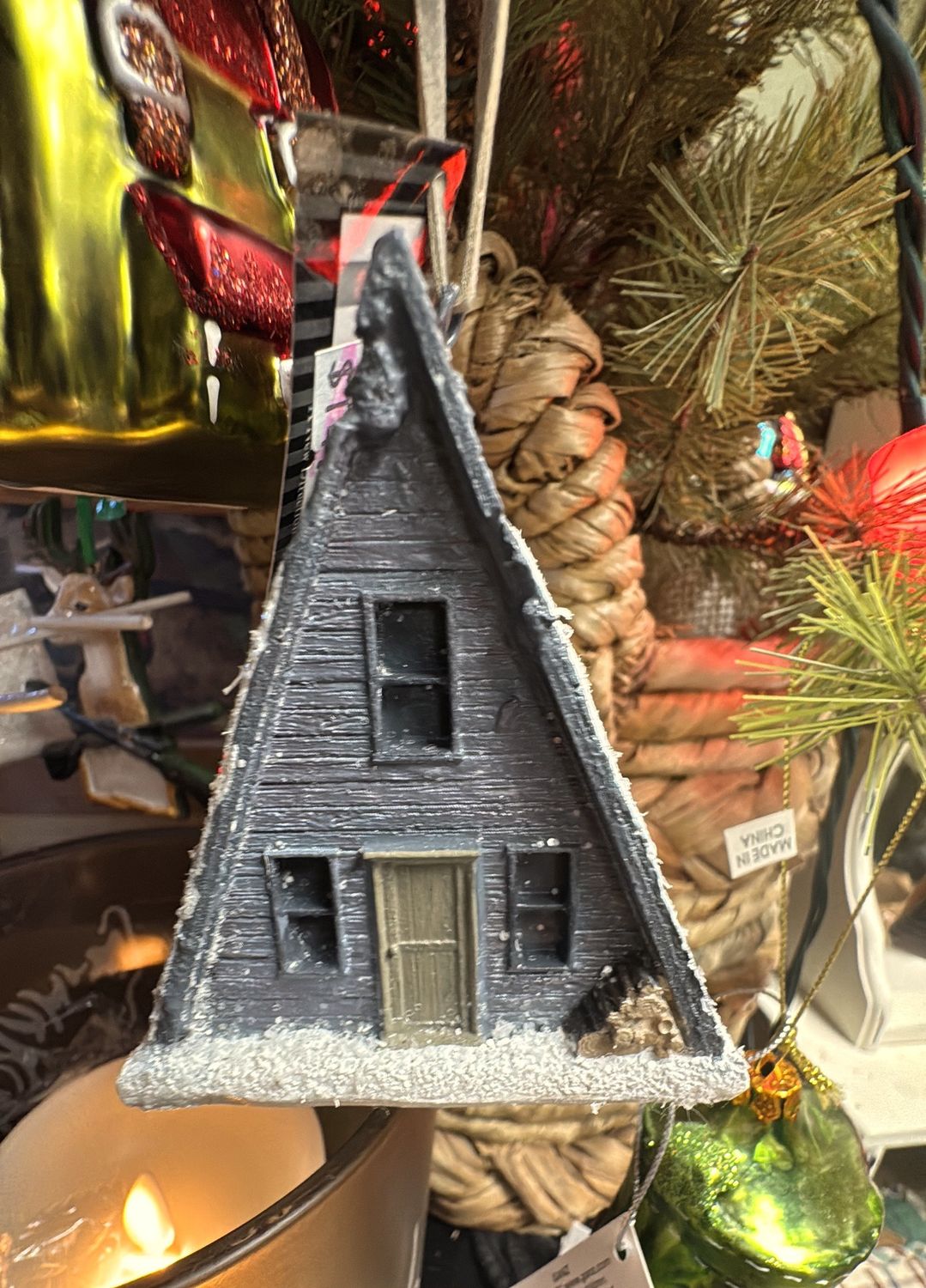 A-Frame Cabin Ornament