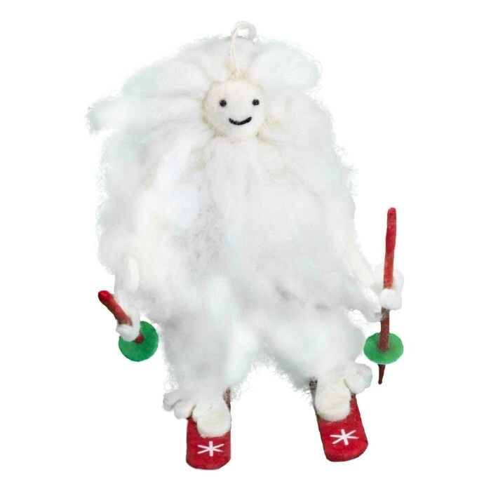 Ornament - Skiing Yeti