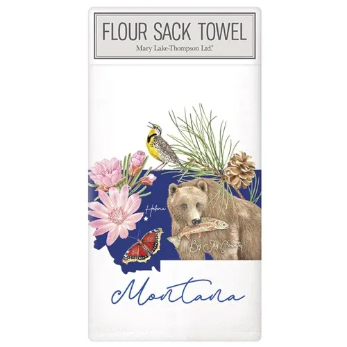 Dish Towel Montana State Symbols