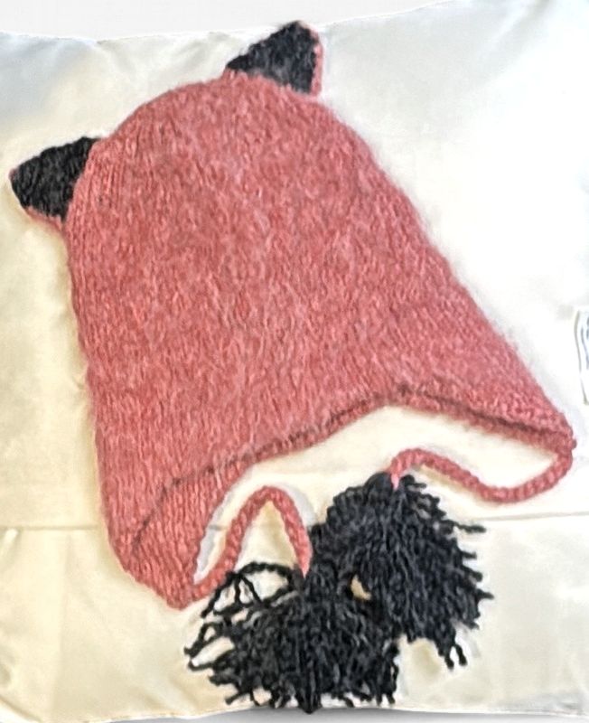 Pink Kitty Knitted Hat - Soft!