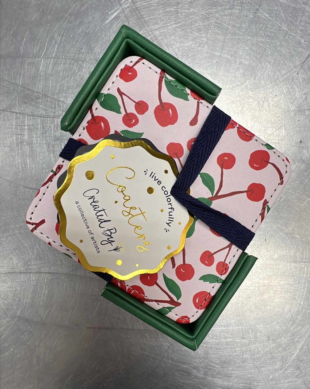 Coaster Gift Set of 4 - Cherry!