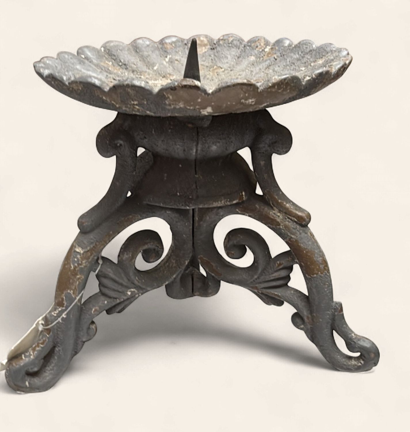 Heavy Iron Tripod Candle holder