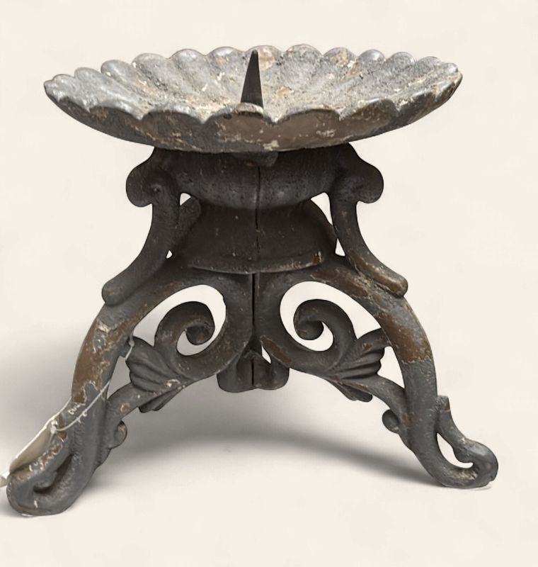 Heavy Iron Tripod Candle holder