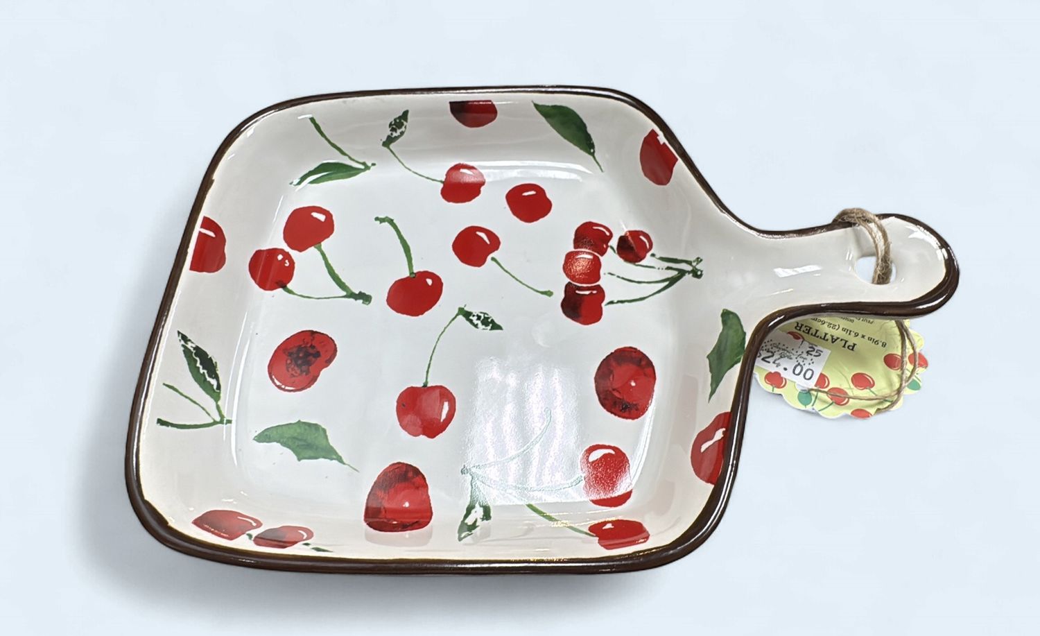 Small Ceramic Platter - Cherry