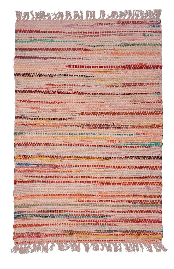 Pink Rag Rug  2 X 3