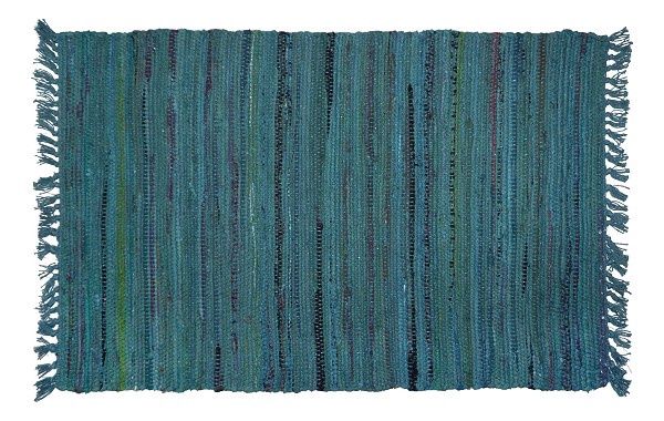 Rag Rug Teal  Sturbridge 2 X 3