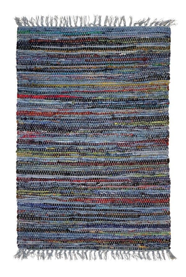 Denim Rag Rug 2 X 3