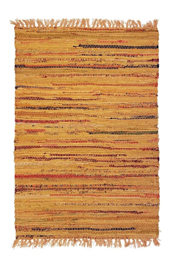 Mustard Rag Rug 4x6