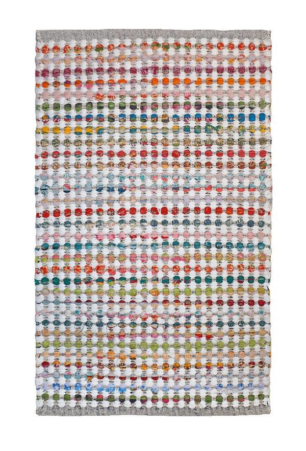 Pink Carter Rag Rug  30 x 50