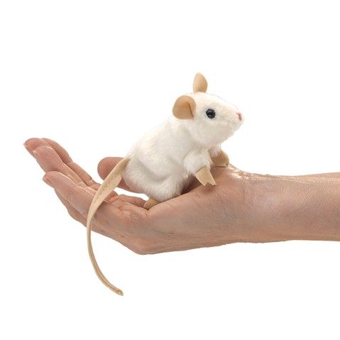 Finger Puppet white Mouse
