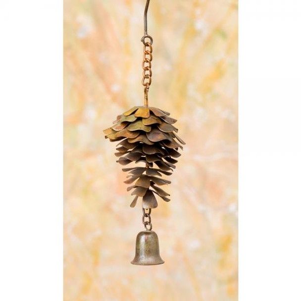 Metal Bell /Pinecone  - Garden Decor