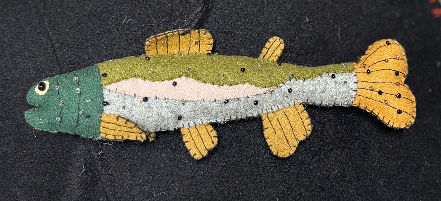 Rainbow Trout Felt Ornament