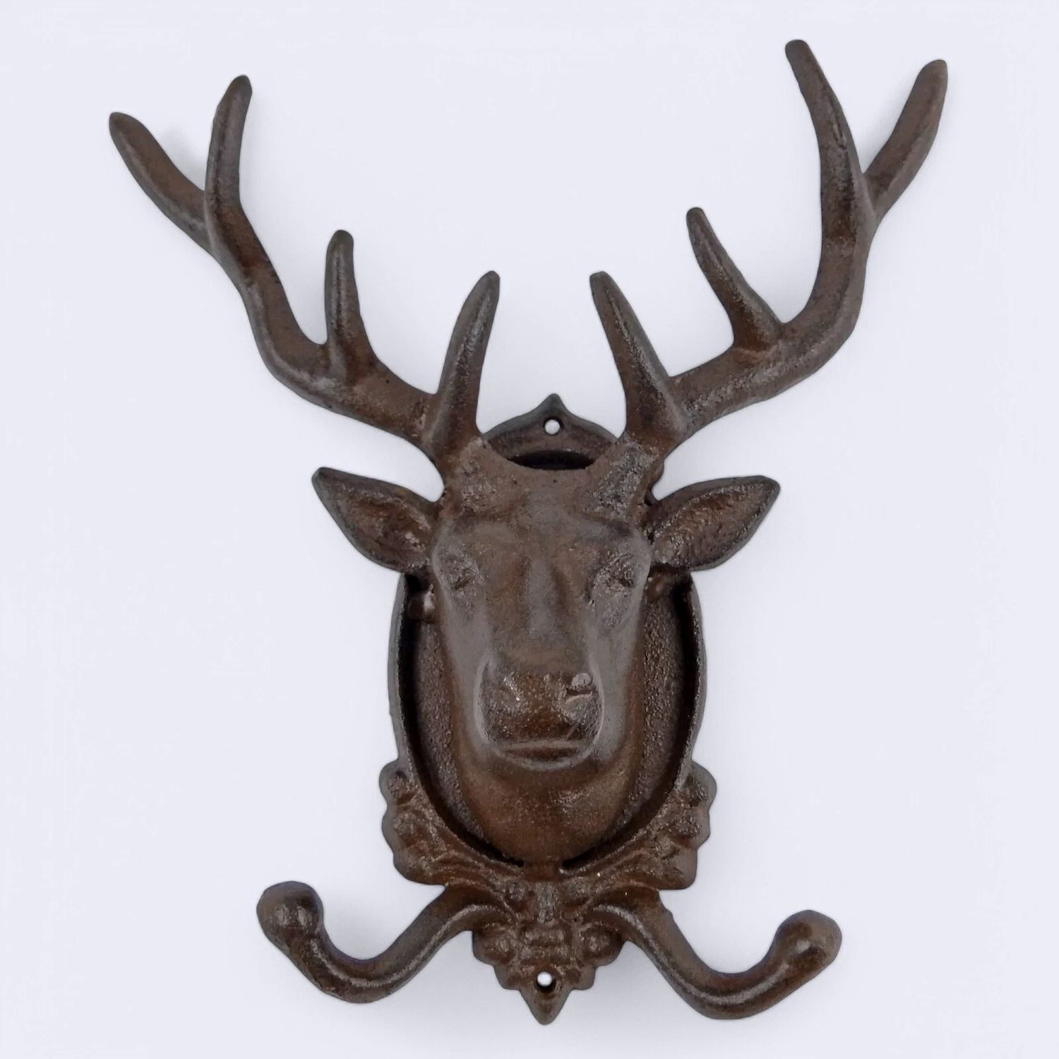 Stag - Double Wall Hook - Cast Iron
