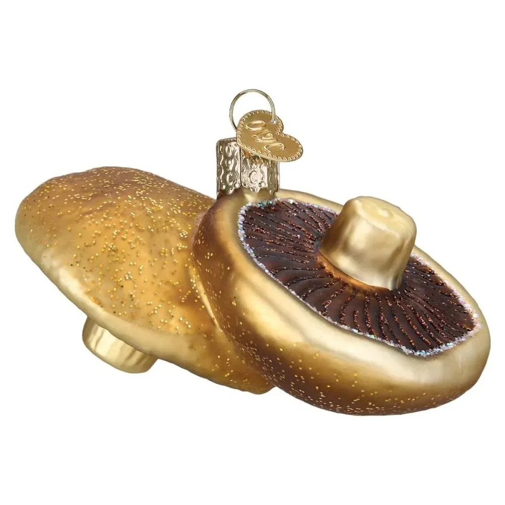 Ornament Portobello Mushrooms Glass