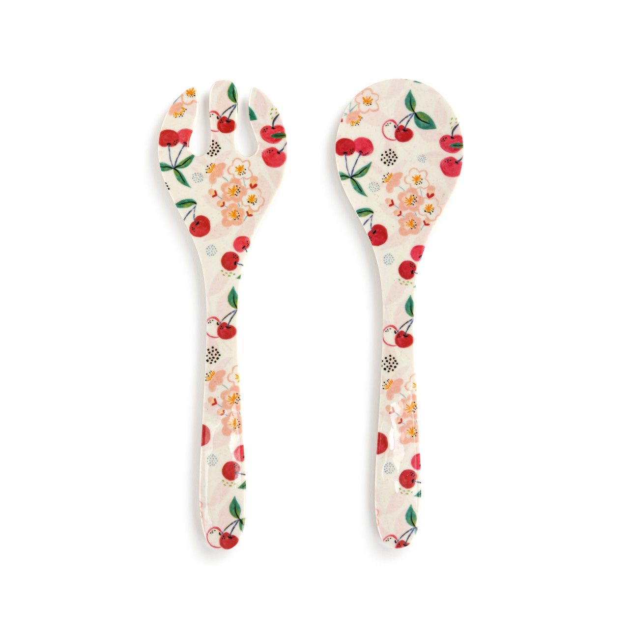 Cherry Bamboo Melamie Utensil Set