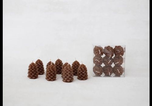 Tiny Unscented Pinecone Candles