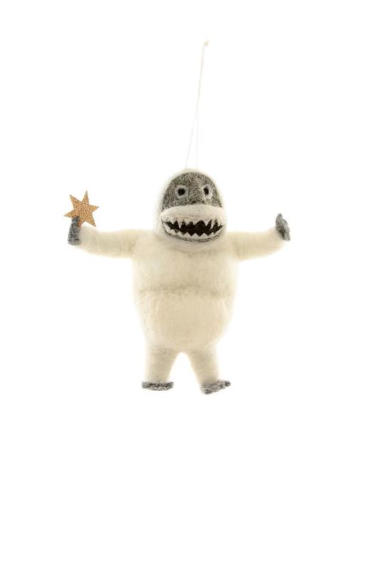 Abominable Snowman - Wool Ornament