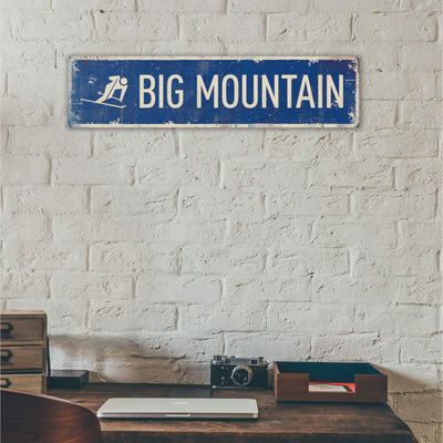 Big Mountain Metal Location Sign