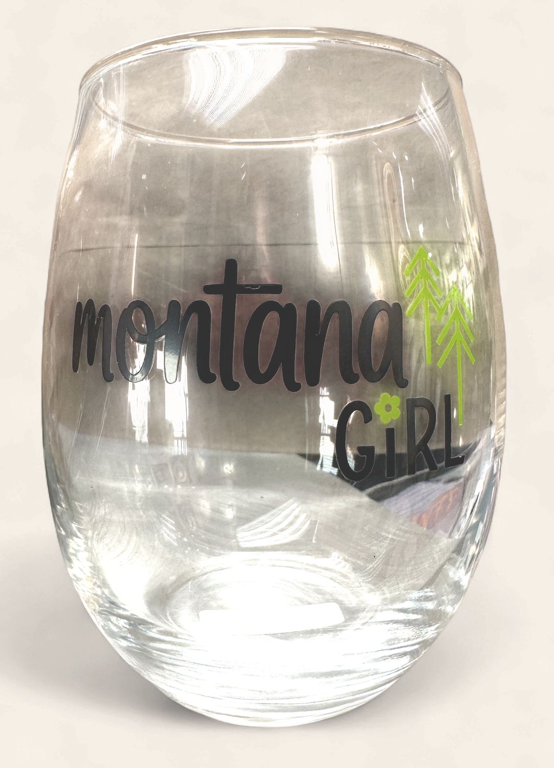 Stemless Wine Glass - Montana Girl
