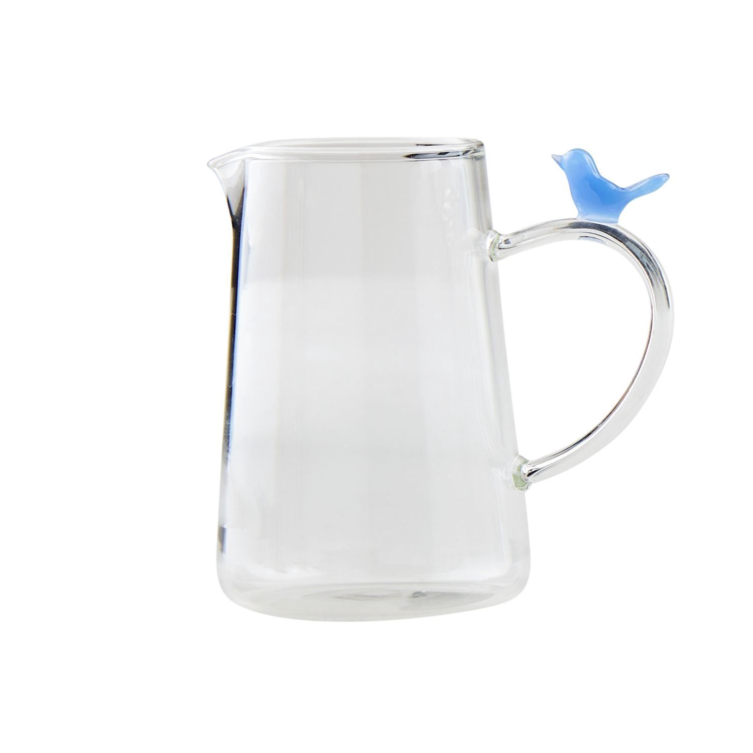 Bird on Handle Glass Creamer