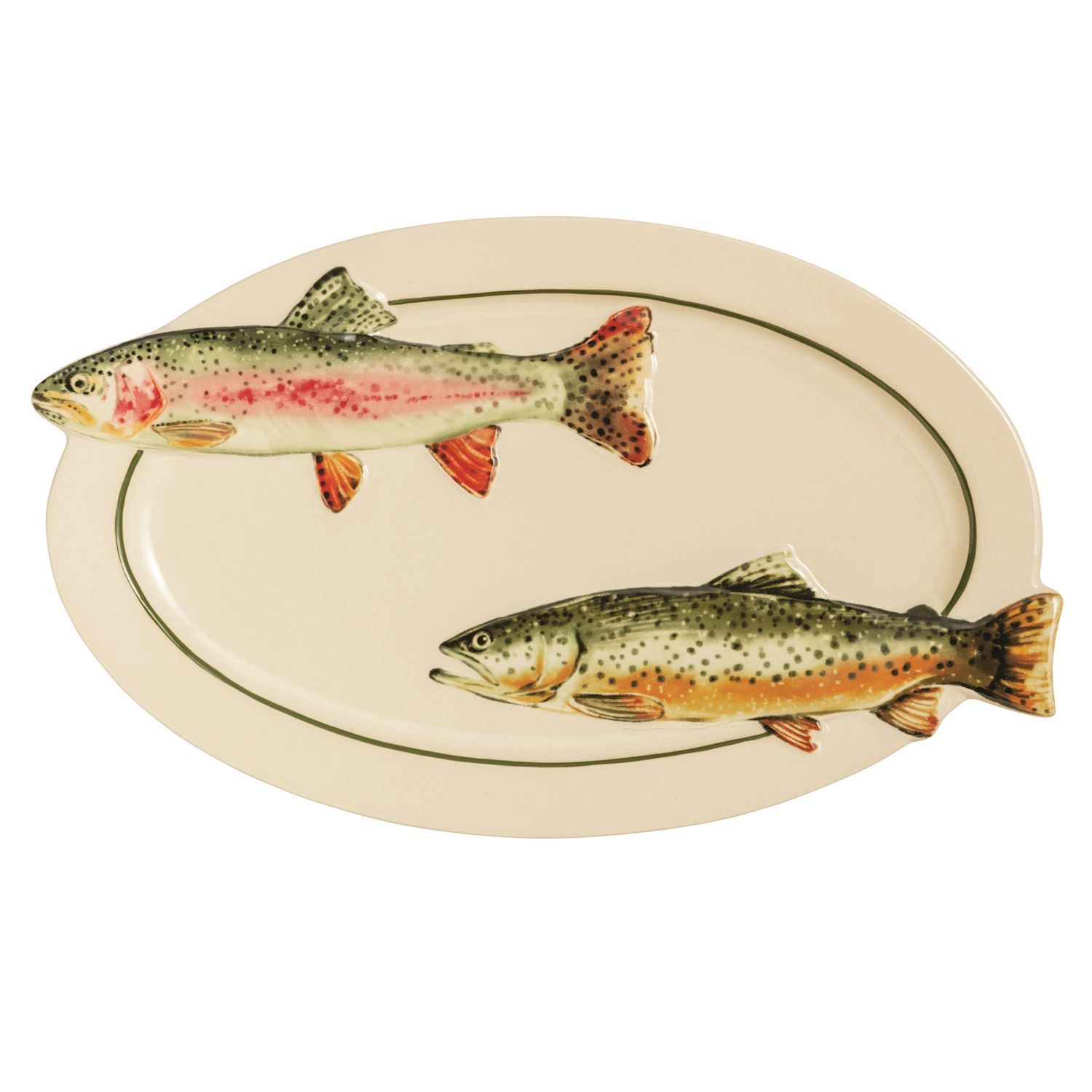 Trout Serving Platter Oval