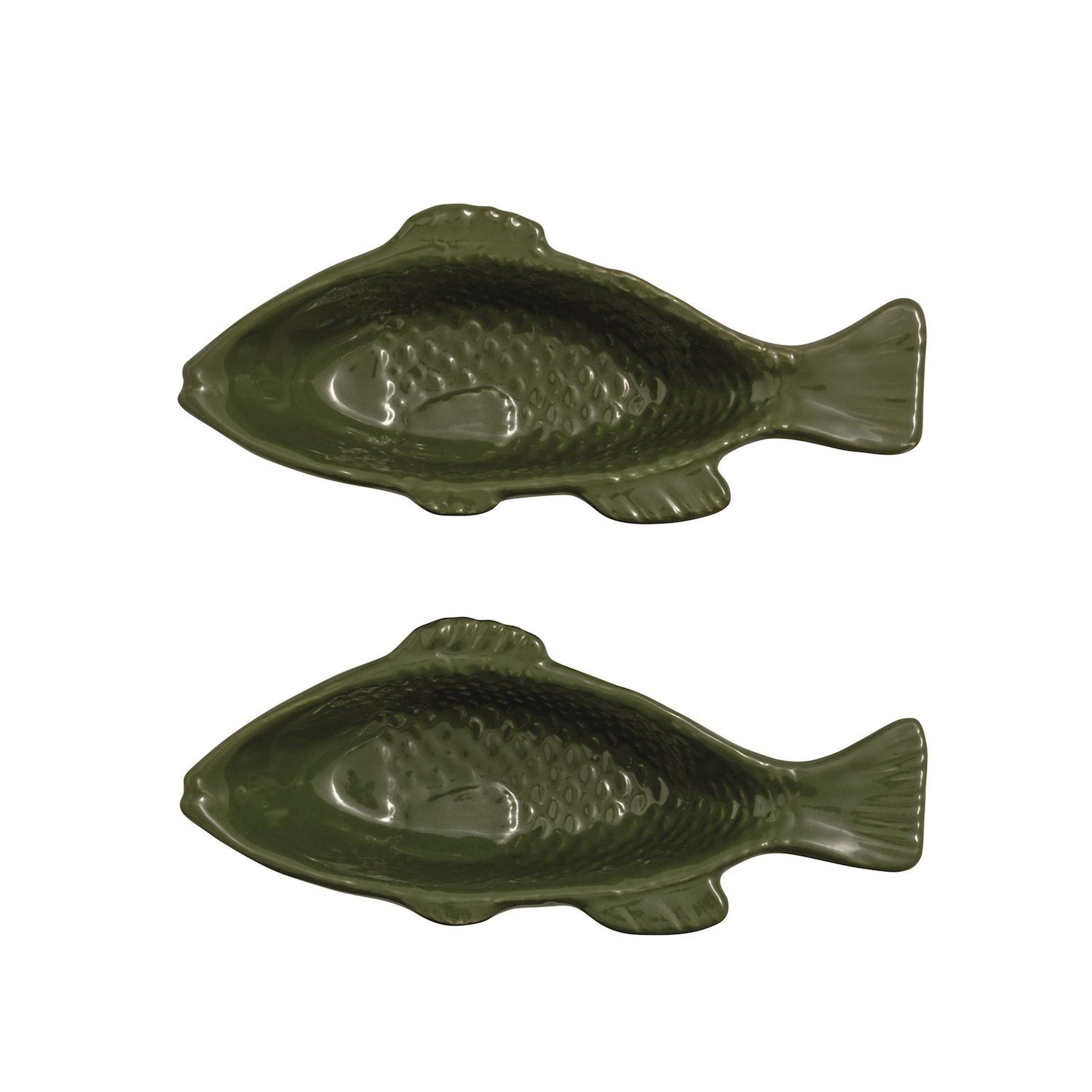 Green  Fish Dip Bowl Ceramic