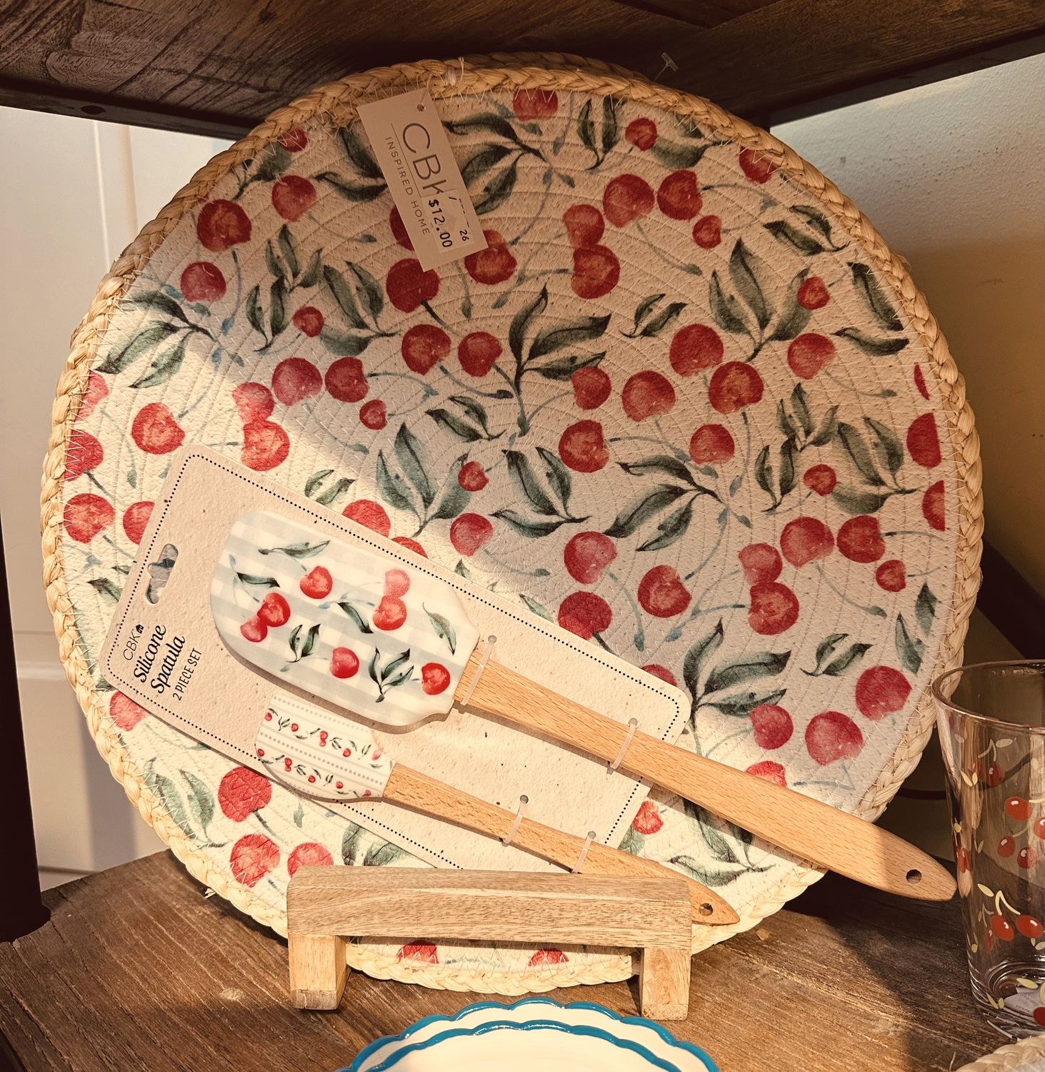 Round Cherry Placemat