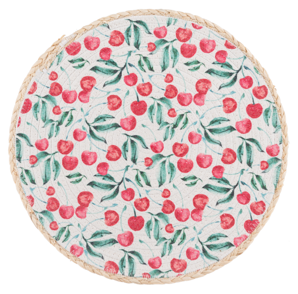 Round Cherry Placemat
