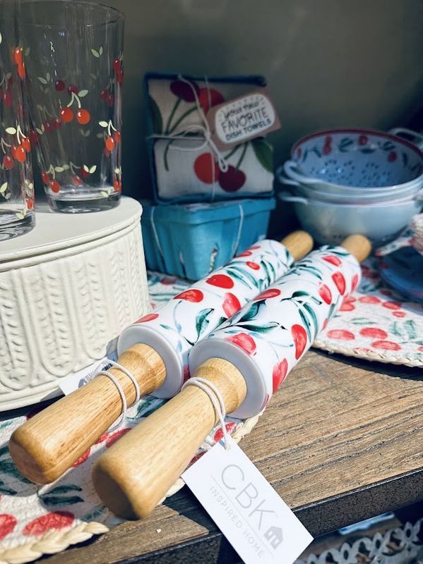 Cherry Motif Rolling Pin