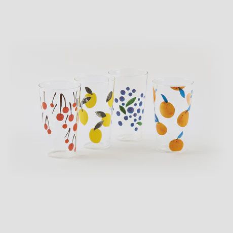 Summer Fruit Tumbler - Glass