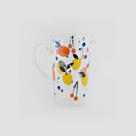 Les Fruit Pitcher Glass