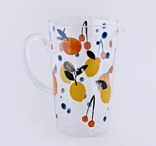 Summer Fruit - Glass Pitcher