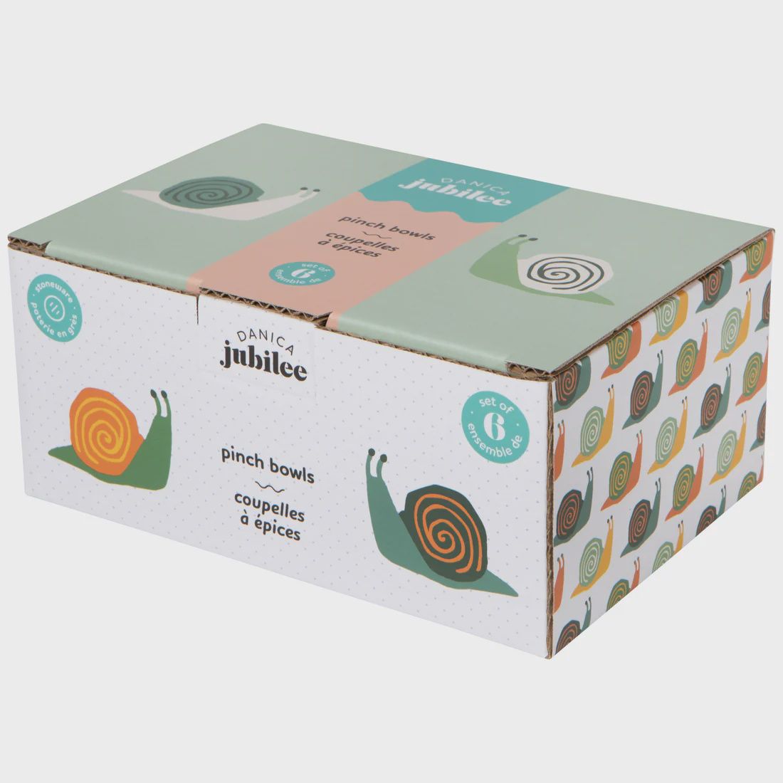 Sweet Little Snails Pinch Bowls - Set of 6, Size: set