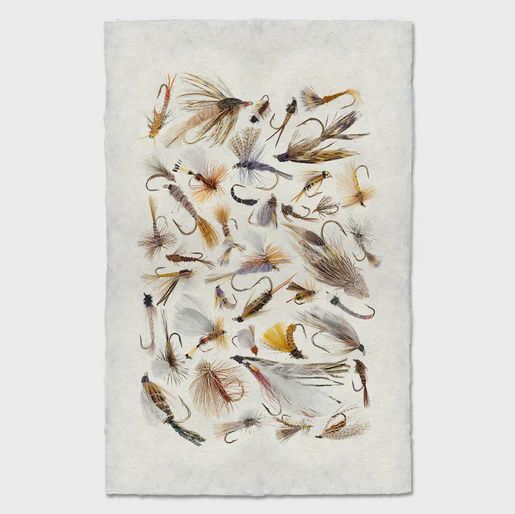 Print Collective Flies black on linen