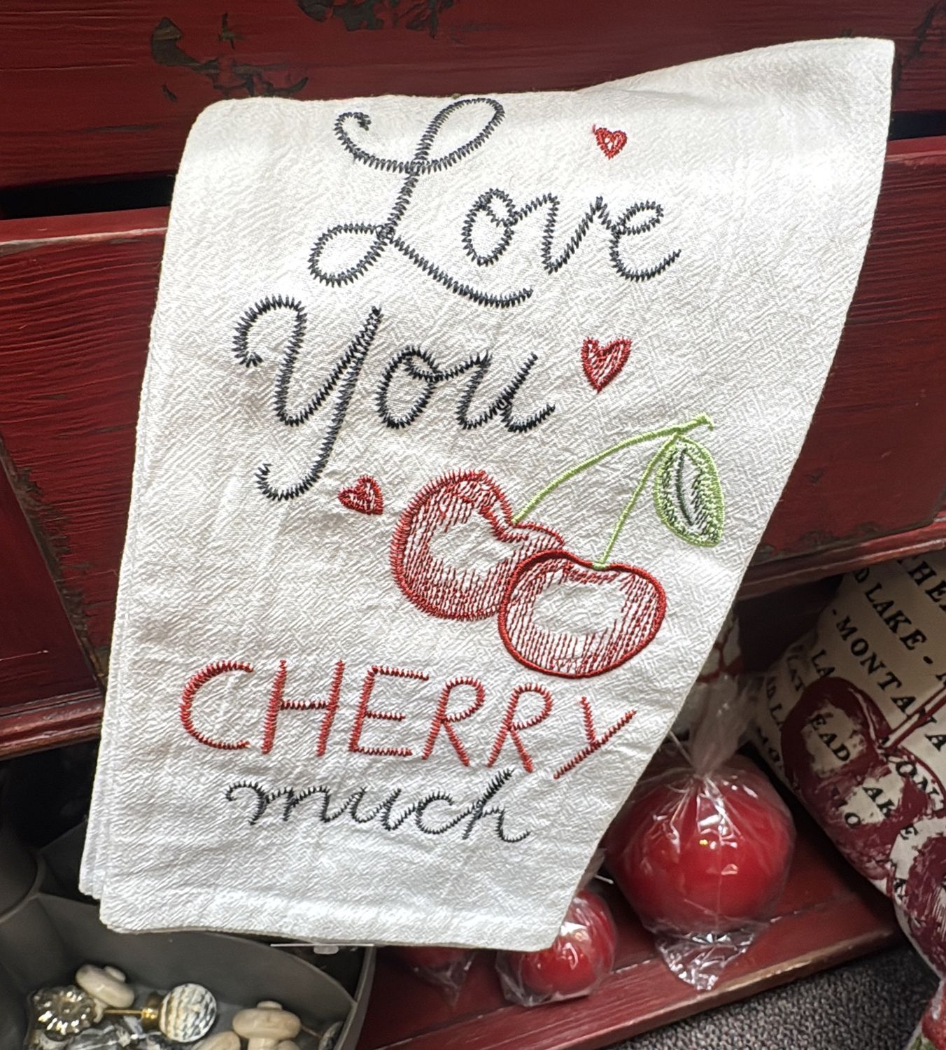 Love You Cherry Much - Dishtowel
